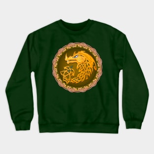 Gold Celtic dragon Crewneck Sweatshirt